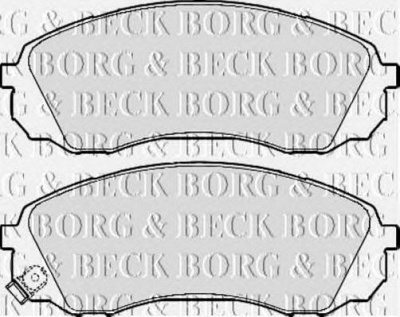 BORG & BECK bbp2126 -  Комплект тормозных колодок, дисковый тормоз